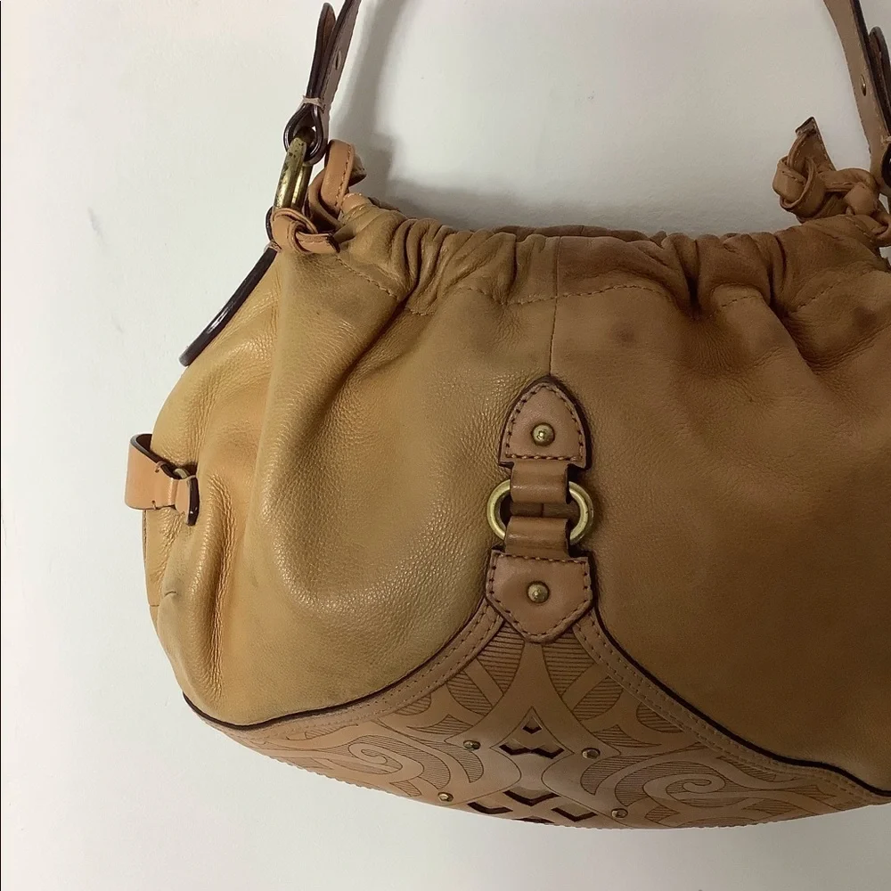 Cole Haan Small Leather Brown Hobo Bag